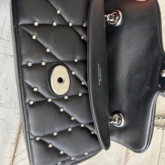 COACH Tabby Shoulder Bag 20 In Loved Leather With Quilting - Picture 5 of 7